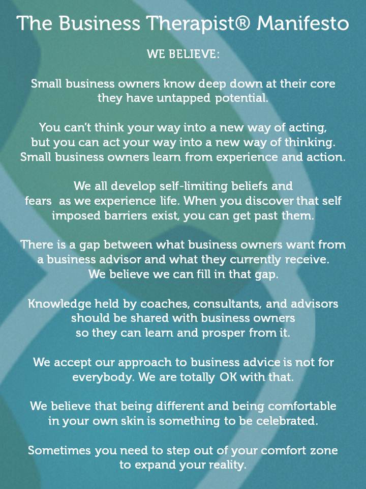 The Business Therapist Manifesto