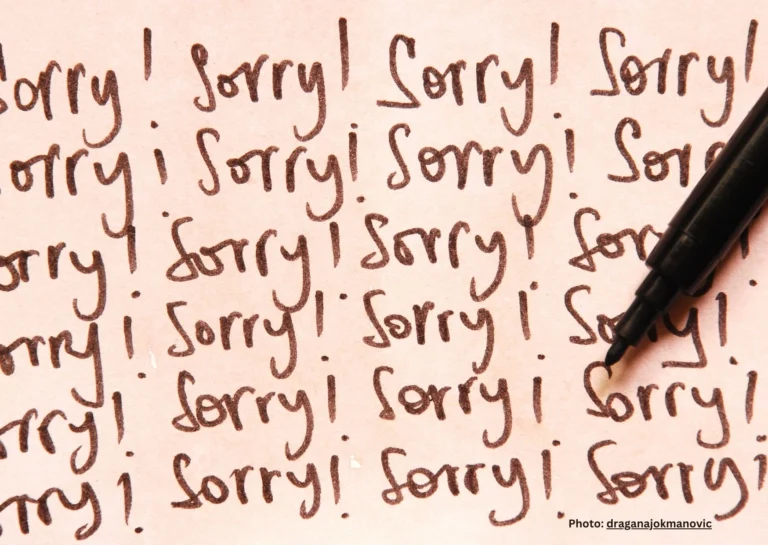 Business leaders apologize too much